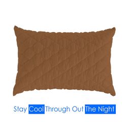 AVI Set of 2 Brown Textured Poly Cotton Rectangular Pillows image 2