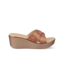 Tresmode Textured Open Toe Wedge Heels image 3