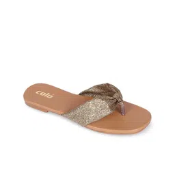 Colo Textured Open Toe Flats with Bows image 5