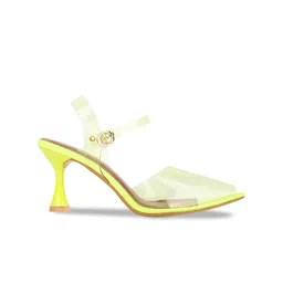 SHUZ TOUCH Pointed Toe Block Heels With Backstrap image 3