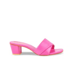 Shoetopia Square Toe Suede Block Heels image 3