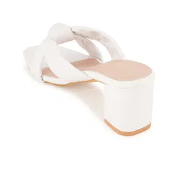 HEELSNFEELS Knotted Open Toe Block Heels image 3