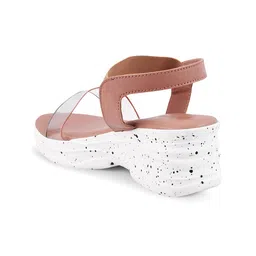 JM Looks Open Toe Wedges With Backstrap image 2