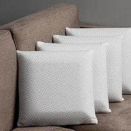 LA VERNE White Set of 4 Memory Foam Filled Polyester Ultra Soft Sleep Pillow image 4