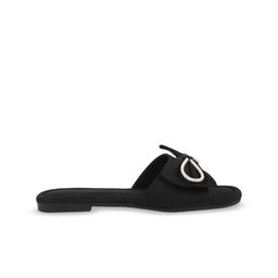 Shoetopia Open Toe Flats With Bows image 3