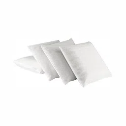 LA VERNE White Set of 4 Memory Foam Filled Polyester Ultra Soft Sleep Pillow image 3