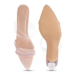 Try Me Embellished Open Toe Block Heels image 3