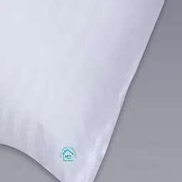 MFD HOME FURNISHING Set of 2 White Solid Sustainable Sleep Pillows image 2