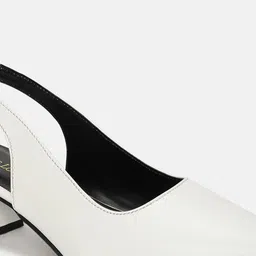 Marc Loire Pointed Toe Block Mules With Backstrap image 2
