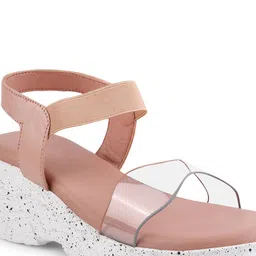 JM Looks Open Toe Wedges With Backstrap image 5