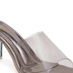 FABBHUE Open Toe Slip On Block Heels image 2