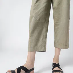 Marc Loire Textured Double Strap Open Toe Flats With Backstrap image 2