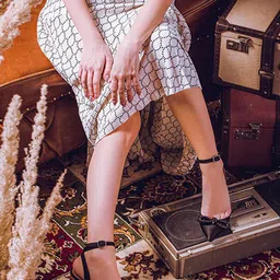 Saint G Pointed Toe Leather Bows Stiletto Heels With Ankle Loop-9