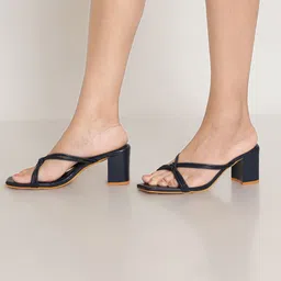 FABBHUE Knotted Strap Block Heels image 3