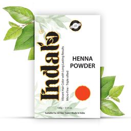 INDALO No Ammonia Natural Hair Colour for Conditioning Hair Growth - Indigo 100 g-37