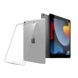 hyphen ESSE Duro TPU Back Cover and Screen Protector for Apple iPad 10.2 (Microdot Technology, Transparent)-picture-33