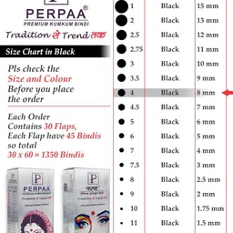 PERPAA Set of 2 Black Velvet Kumkum Bindi Box with 15 Flaps Each - Size 04 image 4