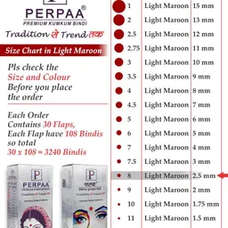 PERPAA Set of 2 Maroon Velvet Kumkum Bindi Box with 15 Flaps Each - Size 8 image 5