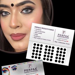 PERPAA Set of 2 Black Velvet Kumkum Bindi Box with 15 Flaps Each - Size 04 image 5