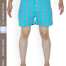 Kotty Men Pack of 2 Checked Low Rise Boxers KTT2PCMENSBOXERSET21 image 1