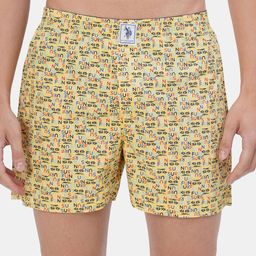U.S. Polo Assn. Men Yellow Printed Pure Cotton Boxers IYAC-ABE-PR-Yellow-image-39
