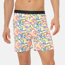 bummer Men White Micro Modal String Theory Printed Boxers-picture-2