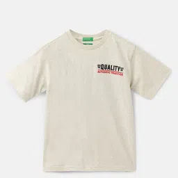 United Colors of Benetton Boys Round Neck Short Sleeves Printed Cotton Boxy T-shirt-image-43