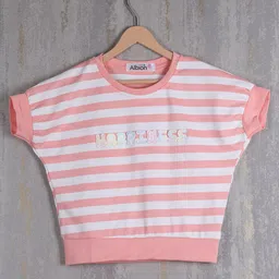 Albion By CnM Striped Extended Sleeves Boxy Top-image-88