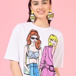 TANDUL Print Boxy Top-image-87