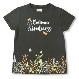 Gini and Jony Infant Girl Graphic printed Round Neck Cotton T-Shirt-image-47