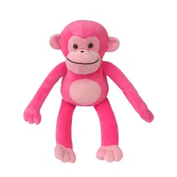 Ultra Unisex Kids Pink Cute Sitting Monkey Plush Animal Soft Toy-5