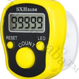 Digital Tasbeeh Hand Tally Counter Finger Ring Digital Counting Machine Counter Tasbeeh & Jaap mala for Counting Purpose with LED (Yellow) image 3