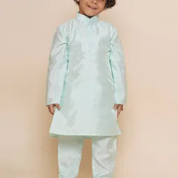 Aj DEZInES Boys Mandarin Collar Kurta with Pyjamas-13