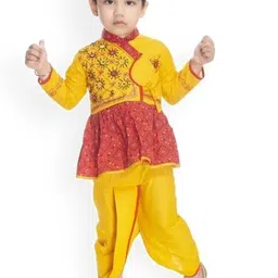 BAESD Boys Ethnic Motifs Printed Regular Kurta With Dhoti Pant-20
