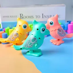OPINA Infants 3 Pcs BPA Free Key Wind Up Bird Toys-image-65