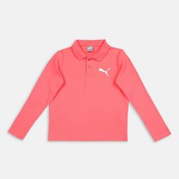 Puma Boys Pink Polo Collar Regular Fit T-shirt-image-51