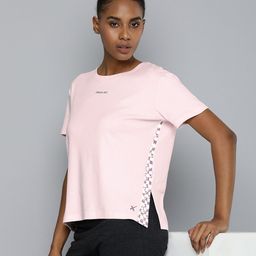 HRX by Hrithik Roshan Women Typography Printed Pure Cotton Bio Finish T-shirt-image-95