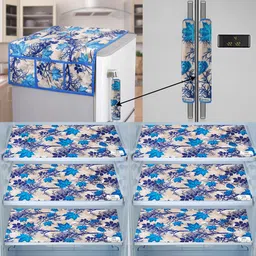 E-Retailer Set of 9 Exclusive Waterproof PVC Refrigerator Appliances Cover-23