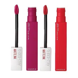 Maybelline New York Set of 2 Super Stay Matte Ink Liquid Lipsticks - Ambitious & Artist-18
