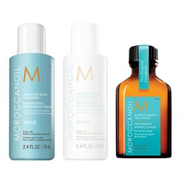 MOROCCANOIL Moisture Repair Hair Trio - Hair Oil 25ml + Shampoo 70ml + Conditioner 70ml-48