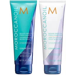 MOROCCANOIL Set of Color Care Blonde Perfecting Purple Shampoo & Conditioner - 200 ml each-48