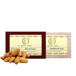 Khadi Natural Set of Sandalwood & Almond Handmade Herbal Soaps-74