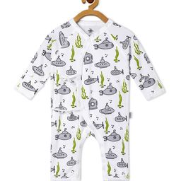 The Mom Store Infant Kids Pack Of 2 Printed Pure Cotton Rompers-picture-19