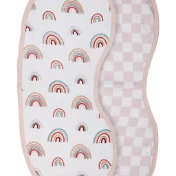 THEONI Kids Pack Of 2 Printed Cotton Muslin Three-layer Burpy Bibs-picture-9