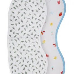 THEONI Kids Pack Of 2 Printed Cotton Muslin Three-layer Burpy Bibs-picture-8