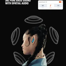 JBL Turquoise Tune Flex 2 with 48Hrs of Playtime 6 Mics Adaptive Noise Cancelling Earbuds image 2