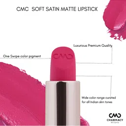 Charmacy Milano Soft Satin Matte High-Coverage Hydrating Lipstick 3.8g - Dip O Ruby 57 image 2