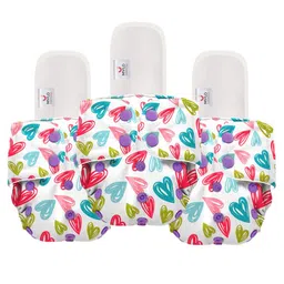 Mylo Infants Kids Pack Of 3 Printed Reusable Diapers-image-98