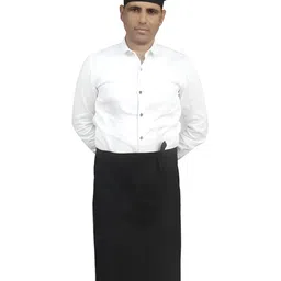 SWITCHON Black Water Resistance Waist Apron With Cap-image-12
