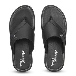Azzaro Black Men Textured Thong Flip-Flops-image-41